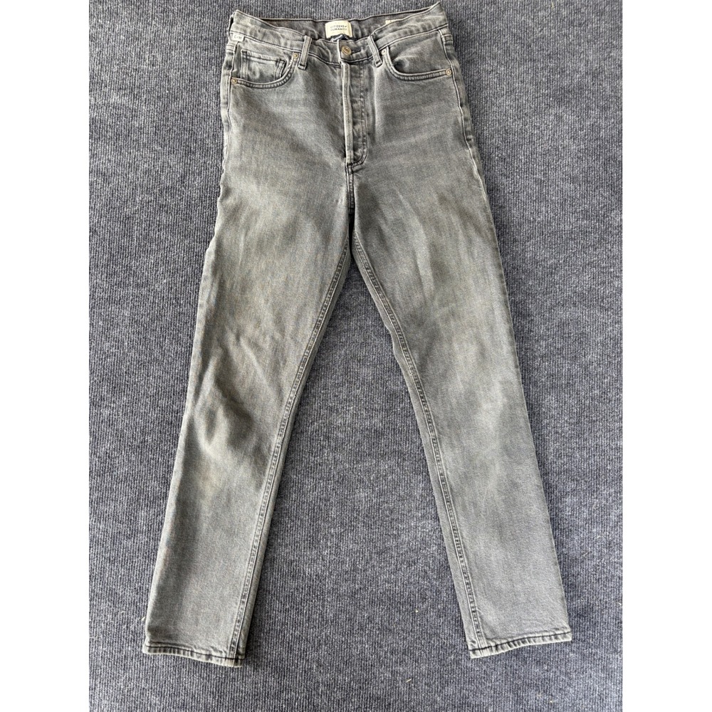 Citizens of Humanity Charlotte High Rise Straight Leg Grey Jeans‎ Size 25